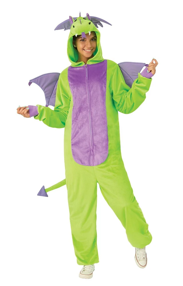 Green Dragon Onesie Adult Costume