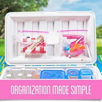 Ziploc® Food Storage Containers with Smart Snap Technology, Reusable for Kitchen Organization, Dishwasher Safe, Mini Square, 8 Count