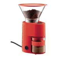 Bistro Electric coffee grinder, red