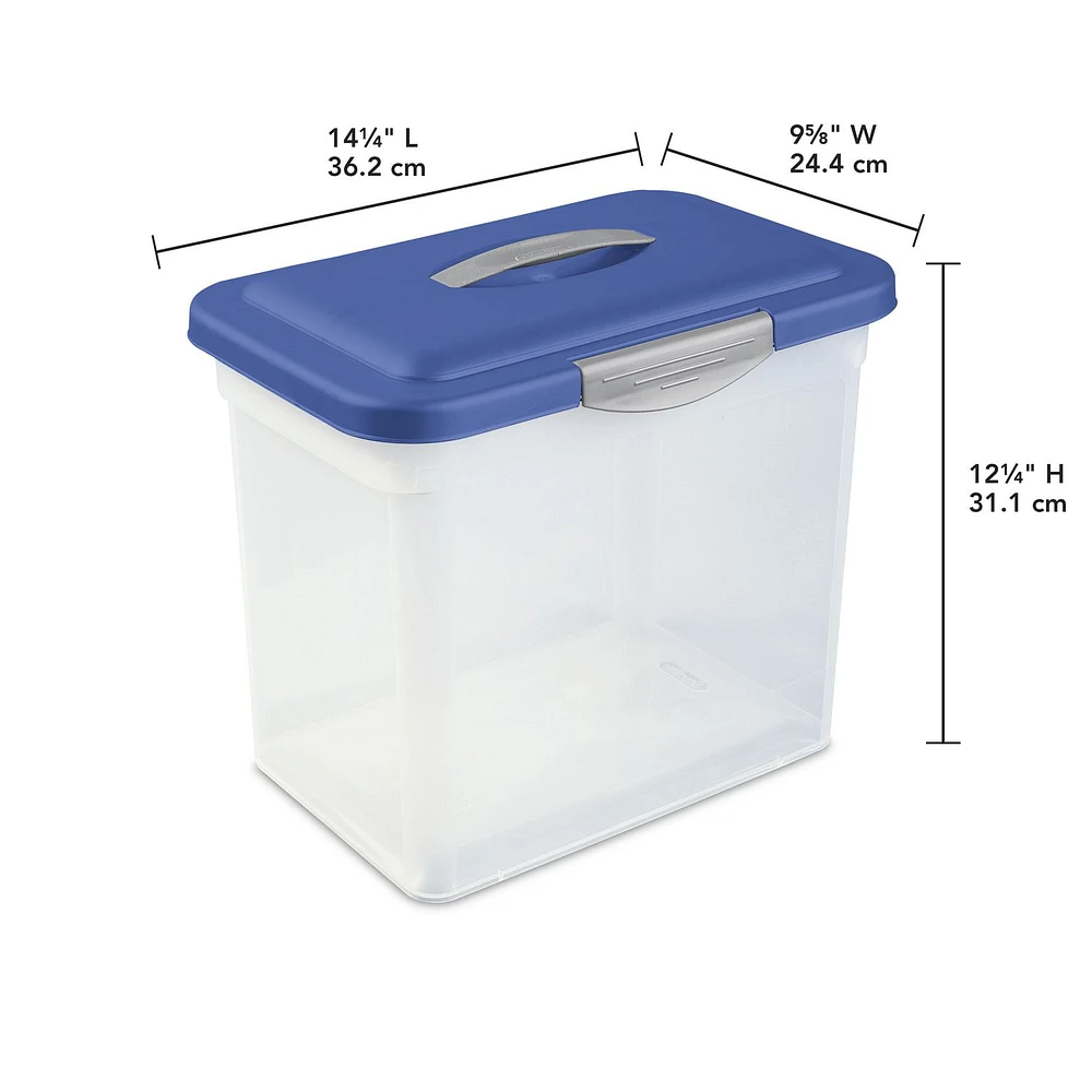 Sterilite Showoffs Large Storage Container Blue, Each