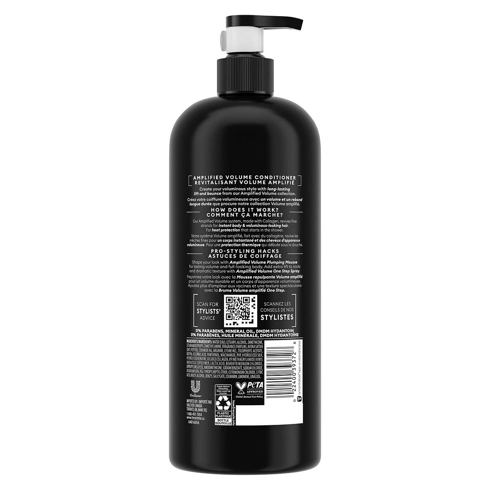 Revitalisant TRESemmé Volume 24 Heures + Complexe Collagène & Peptide Revitalisant 828 ml