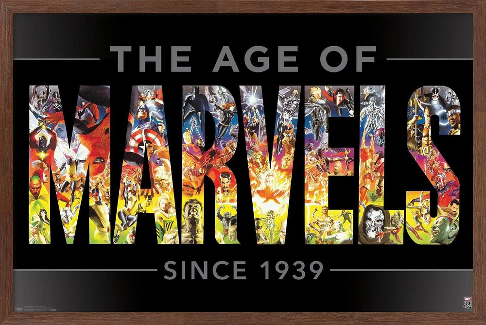 Marvel Comics - 80th Anniversary Age of Marvels Wall Poster, 22.375" x 34"