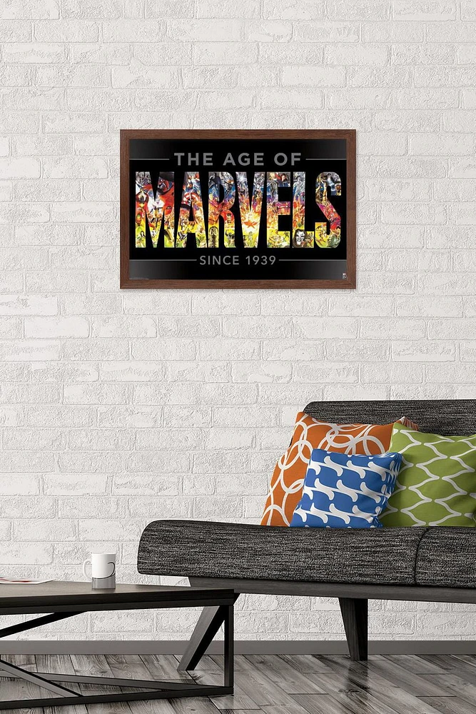 Marvel Comics - 80th Anniversary Age of Marvels Wall Poster, 22.375" x 34"