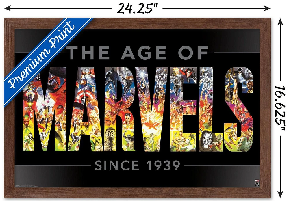 Marvel Comics - 80th Anniversary Age of Marvels Wall Poster, 22.375" x 34"