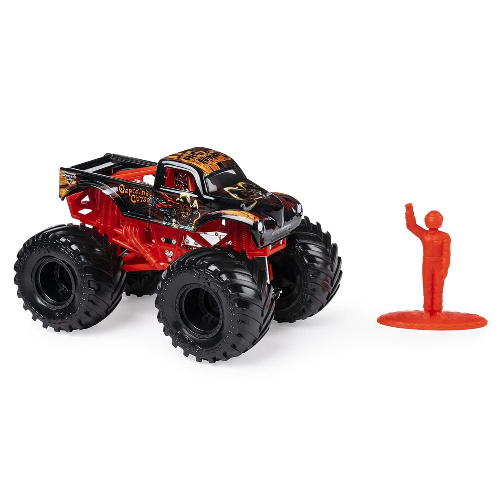 Monster Jam, Official Captain’s Curse 1:64 Scale Die-Cast Vehicle, Retro Rebels Series