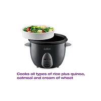 Salton Automatic Rice Cooker & Steamer 10 Cup RC2096, 10 Cup Cooked, Steamer Basket