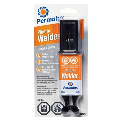 Permatex Plastic Welder Beige Adhesive, 25 mL