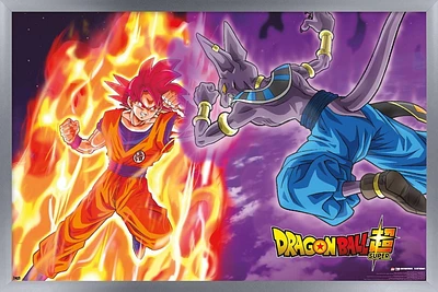 Dragon Ball: Super - Gods Battle Wall Poster, 22.375" x 34" Framed