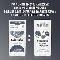 Schmidt's Charcoal & Magnesium Natural Origin Deodorant, 75 g Deodorant