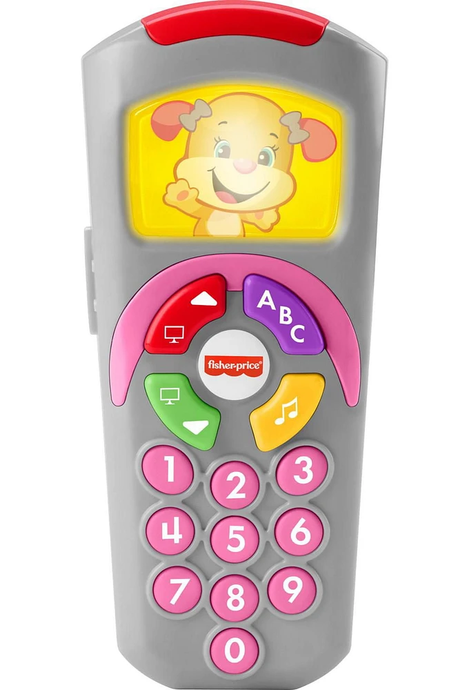 Fisher-Price Laugh & Learn Sis’s Remote Baby & Toddler Learning Toy with Music & Lights - English Edition