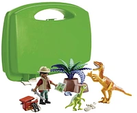 Playmobil Dino Explorer Carry Case 70108 Play Set, Age 4+, 18 pcs