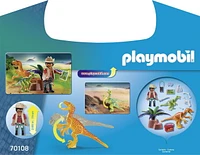 Playmobil Dino Explorer Carry Case 70108 Play Set, Age 4+, 18 pcs