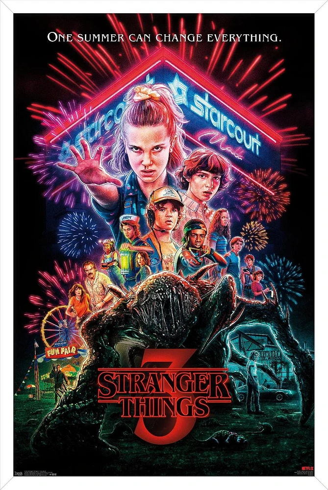 Netflix Stranger Things: Season 3 - One Sheet Wall Poster, 22.375" x 34"