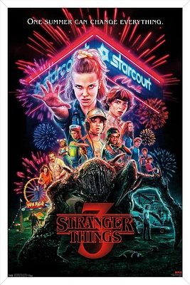 Netflix Stranger Things: Season 3 - One Sheet Wall Poster, 22.375" x 34"