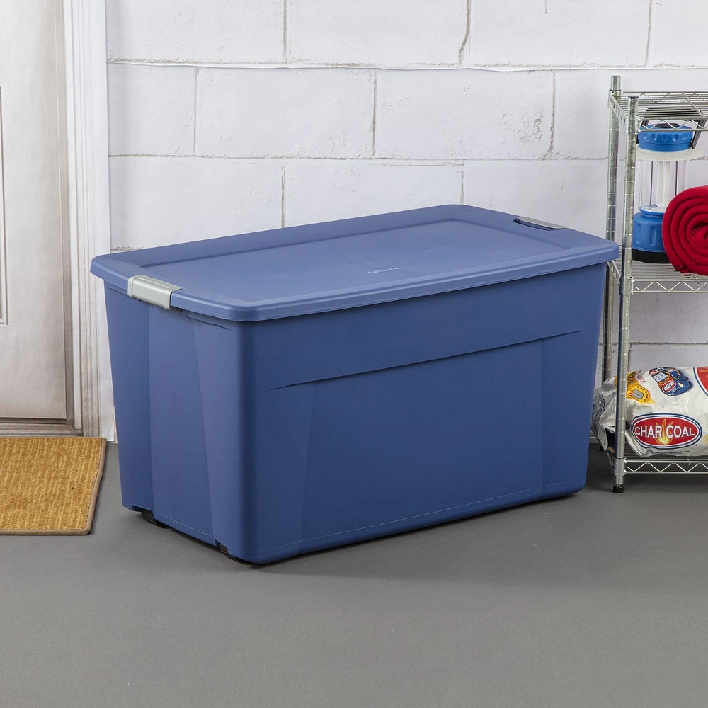 Sterilite 170 L Latch Tote Box- Blue, 170L