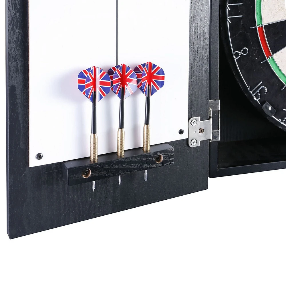 Winchester Dartboard & Cabinet Set - Black