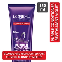 L’Oreal Paris Hair Expertise Color Radiance Purple Conditioner, Neutralizes Unwanted Yellow And Orange Tones