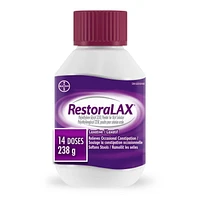 RestoraLAX Powder Stool Softener Laxative - Laxatives For Constipation, Effective Constipation Relief For Adults, No Taste, No Grit, No Gas, No Bloat, No Cramps, No Sudden Urge, Doses