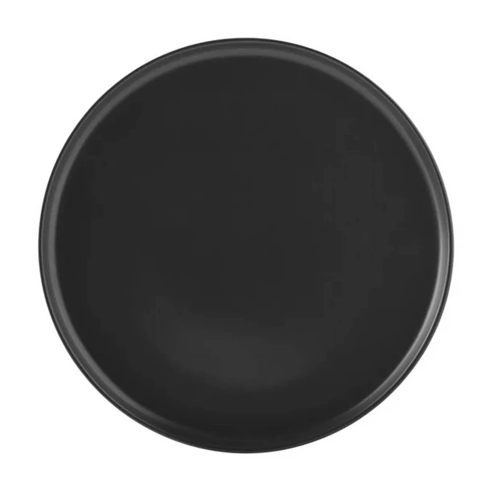 Gibson Fairhope 12 Piece Melamine Dinnerware Set, Matte Black