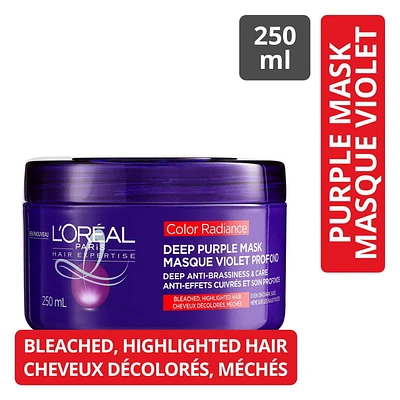 COLOR RADIANCE DEEP PURPLE MASK, Deep anti-brassiness & care