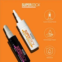 KISS Super Colle à faux cils en faisceaux individuels - Poids net 6,5 g (0,23 oz) - Transparent KISS adhésif pour faisceaux de cils