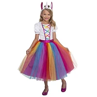 Girls' Dashing Unicorn Costume L