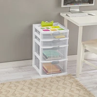 Sterilite 4 Drawer Locking Tower White