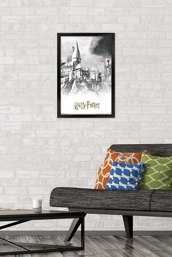 The Wizarding World: Harry Potter - Illustrated Hogwarts Wall Poster