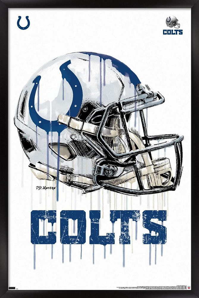 NFL Indianapolis Colts - Drip Helmet 20 Wall Poster