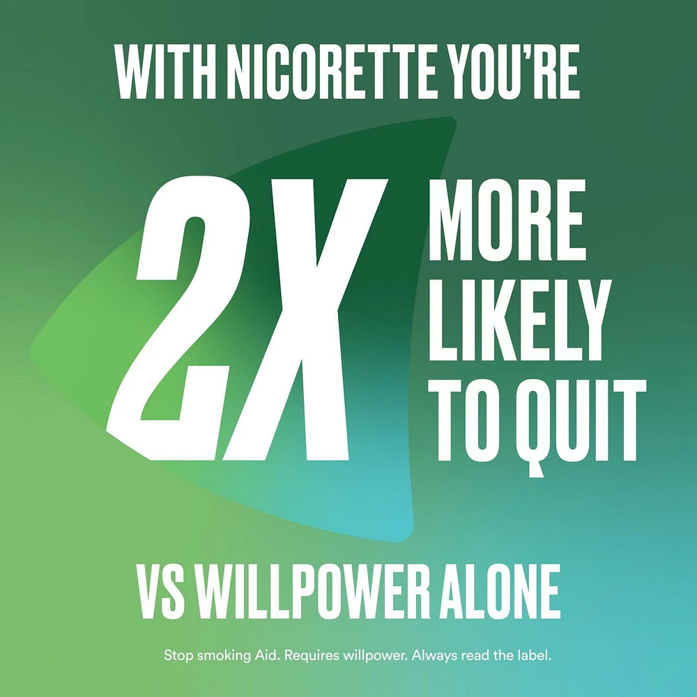 Vaporisateur à la nicotine Nicorette VapoÉclair, aide pour cesser de fumer, menthe fraîche, 1 mg, TRN, emballage duo 150 vaporisations x 2