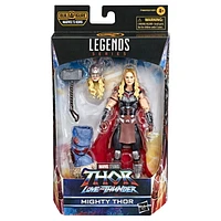 Marvel Legends Series Thor: Love and Thunder Mighty Thor Action Figure 6-inch Collectible Toy, 4 Accessories, 1 Build-A-Figure Part