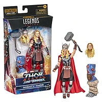 Marvel Legends Series Thor: Love and Thunder Mighty Thor Action Figure 6-inch Collectible Toy, 4 Accessories, 1 Build-A-Figure Part