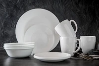 Corelle® Winter Frost White Dinnerware Set 16pc, Dinner Bread Bowl & Mug