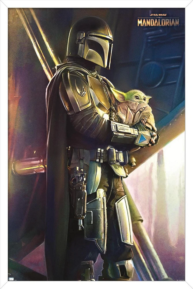 Star Wars: The Mandalorian - Held Wall Poster, 22.375" x 34" Framed