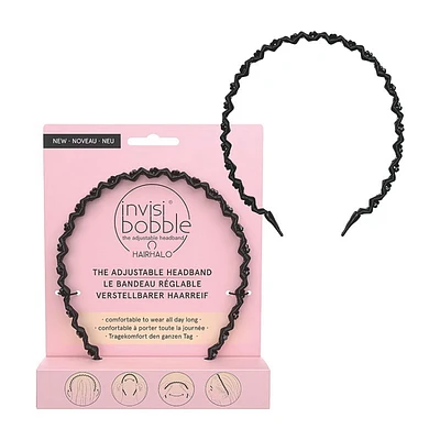 Invisibobble HAIRHALO Black Sparkle - le serre-tête ajustable