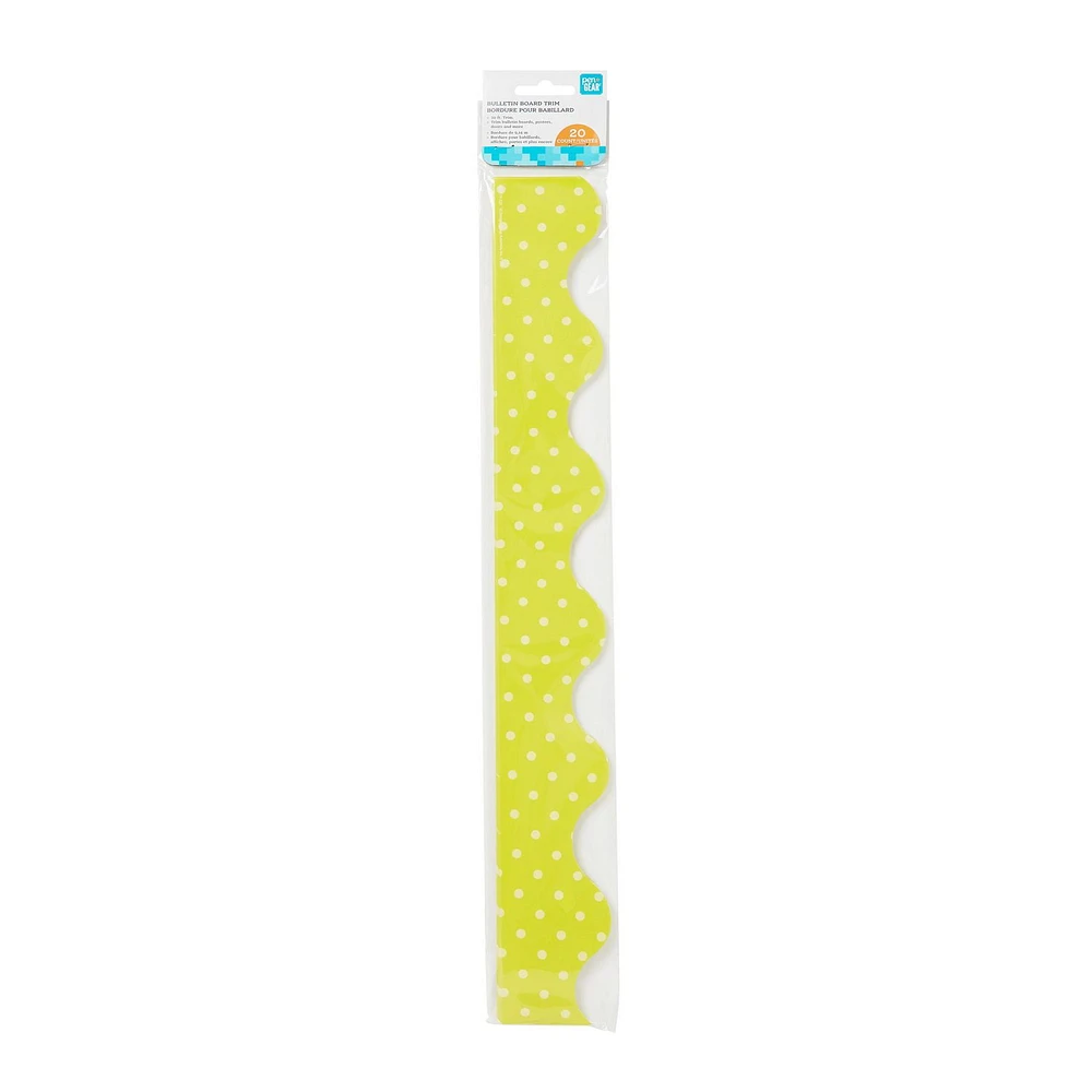 Pen + Gear Green Dot Bulletin Board Trim, Deco Trim