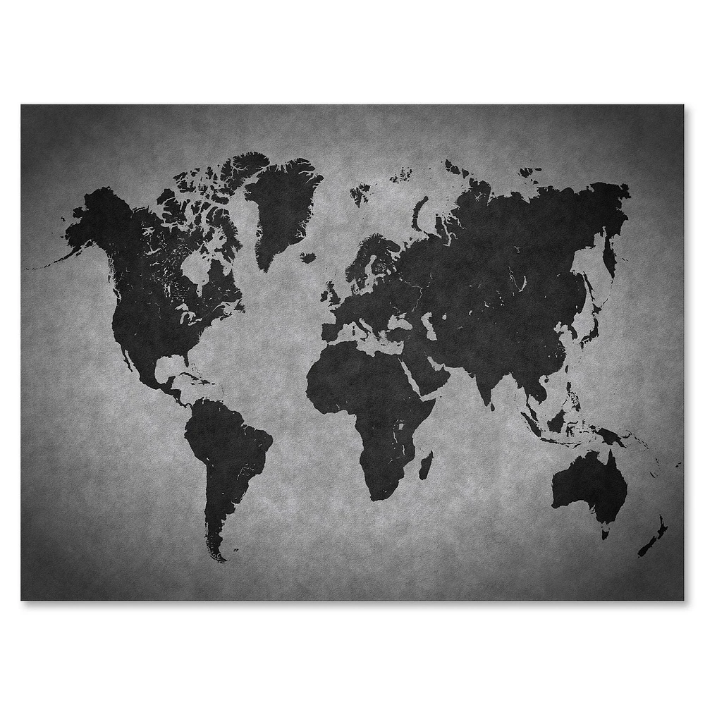 Designart Ancient Map of The World IX Canvas Wall Art