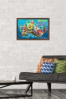 The SpongeBob Movie: Sponge On Run - Friends Wall Poster with Push Pins, 14.725" x 22.375"