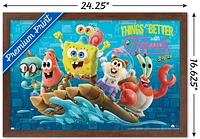 The SpongeBob Movie: Sponge On Run - Friends Wall Poster with Push Pins, 14.725" x 22.375"