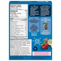 GERBER Baby Cereal Wheat Banana Strawberry  Sachet– 6 x 28 g, 6 x 28g