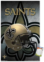 NFL New Orleans Saints - Helmet 16 Wall Poster, 22.375" x 34" Framed