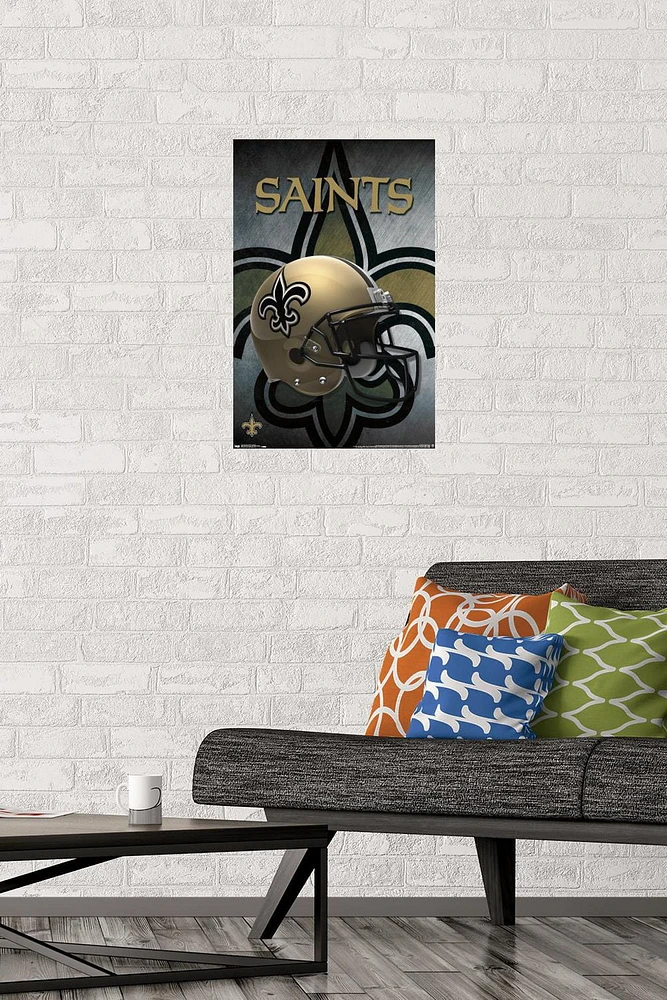 NFL New Orleans Saints - Helmet 16 Wall Poster, 22.375" x 34" Framed