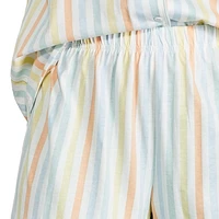 Pyjama 2 pièces avec haut à col cranté George pour femmes Tailles TP–TTG