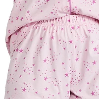 Pyjama 2 pièces avec haut à col cranté George pour femmes Tailles TP–TTG