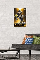 NHL Pittsburgh Penguins - Sidney Crosby 18 Wall Poster, 14.725" x 22.375" Framed