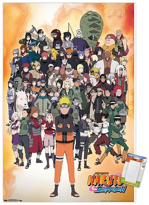 Naruto Shippuden - Group Wall Poster, 22.375" x 34"