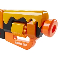 Nerf Roblox Adopt Me!: BEES! Lever Action Dart Blaster, Rotating 8-Dart Drum, 8 Nerf Elite Darts, Code To Unlock In-Game Virtual Item