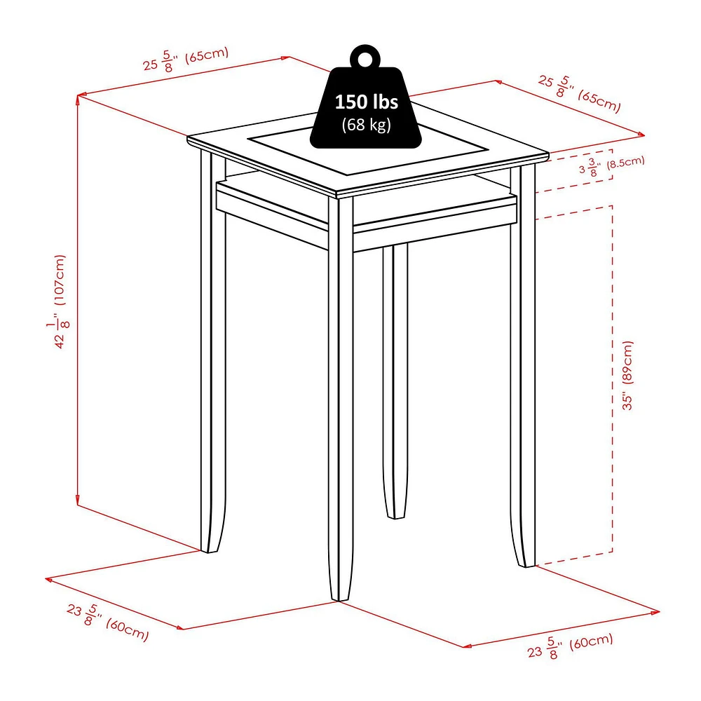 Halo 3PC pub table & ladder back stool