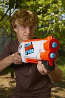 Nerf Mega XL Double Crusher Blaster, Largest Nerf Mega Darts Ever, 4 Nerf Mega XL Whistler Darts,Onboard Dart Storage