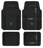 AUTO DRIVE Heavy Duty Car Floor Mats for Extreme Protection, FITS MOST VEHICLES